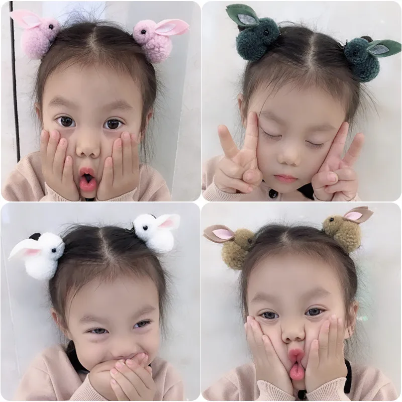 2Pcs/Set Korean Hair Clip Animals Rabbit Hairpins For Girls Hair Accessories 3D Plush Rabbit Ears Cute Kids Baby Hair Clips 2Pcs/Set Korean Hair Clip Animals Rabbit Hairpins For Girls Hair Accessories 3D Plush Rabbit Ears Cute Kids Baby Hair Clips