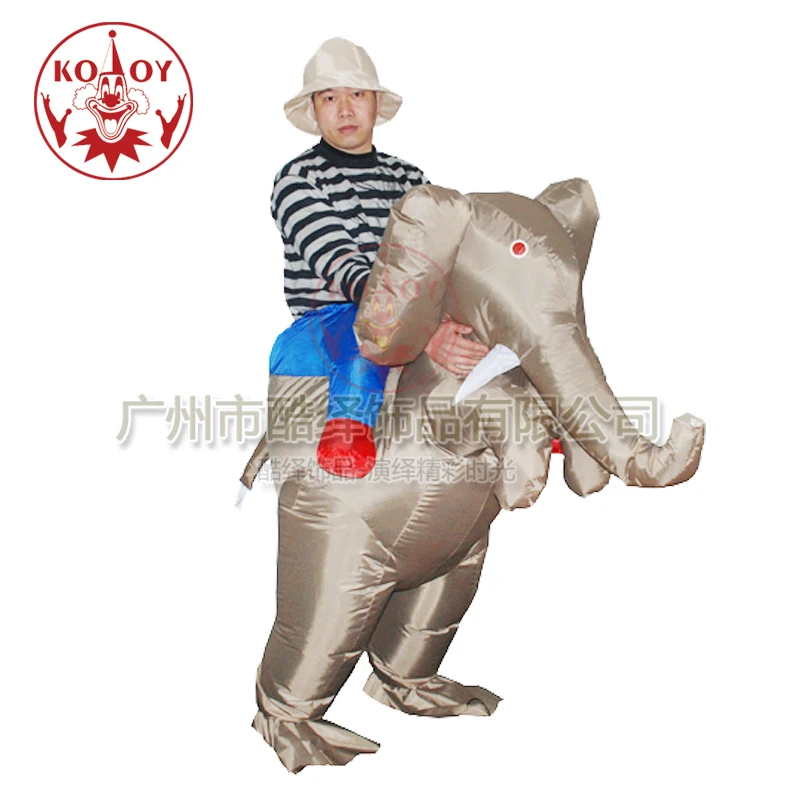 Buy Men's Ride An Elephant Inflatable animal Costume