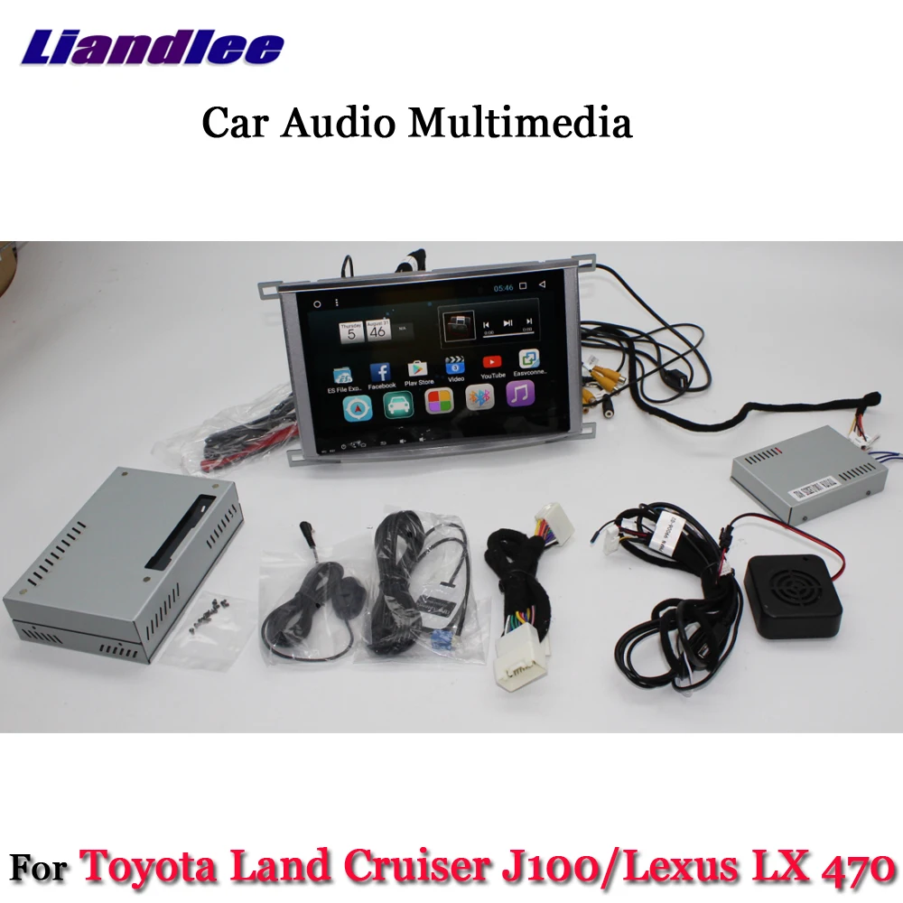 Liandlee автомобильная система Android для Toyota Land Cruiser LC100 J100/для Lexus LX 470 радио gps Nav Карта Навигация экран мультимедиа