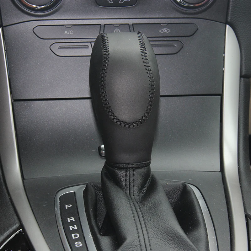 Кожаная накладка на ручку переключения передач для Ford Mondeo 2013 AT чехол ручка из