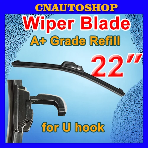 

TEHOTECH 22" 550mm Auto Frameless Wiper Blade Bracketless Natural Rubber Car Soft Windshield