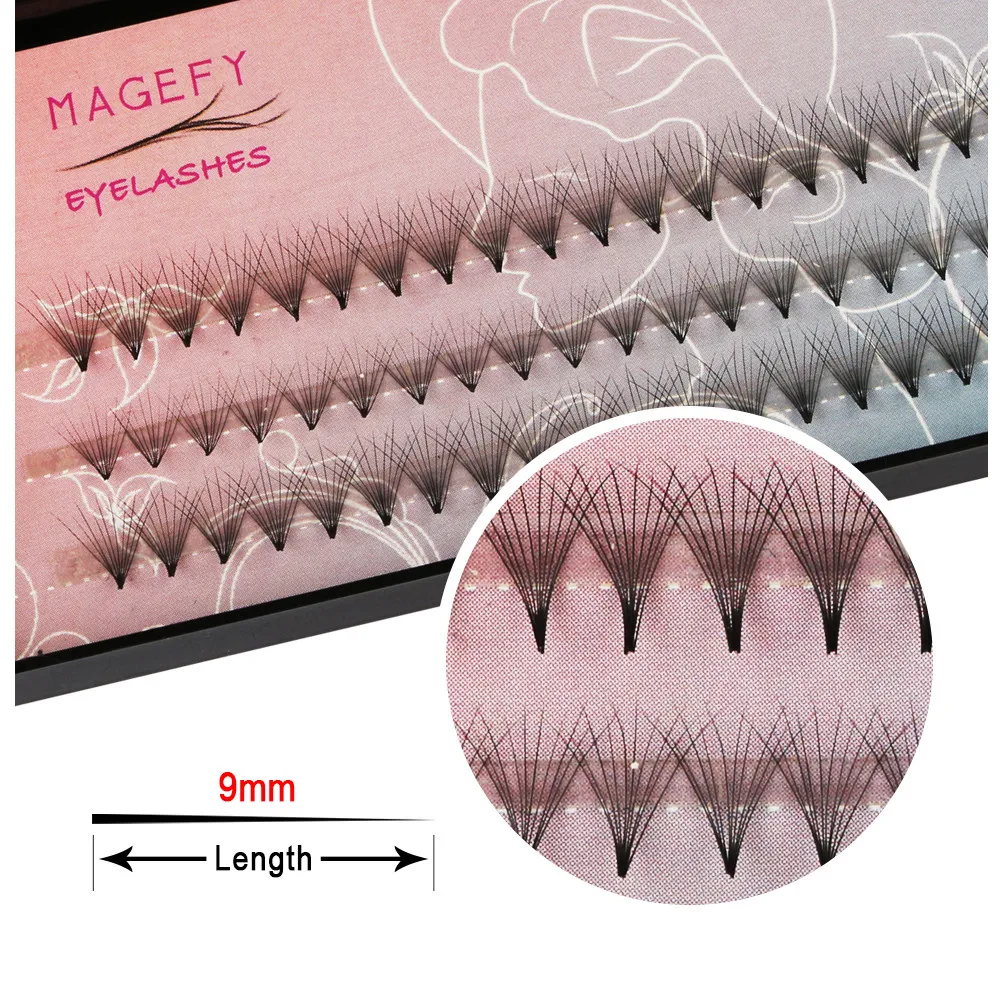 #501 2018 New Fashion Individual False Eye Lashes Wave Mink 0.07 C Black Silk Eyelashes Extension Freeship | Красота и здоровье