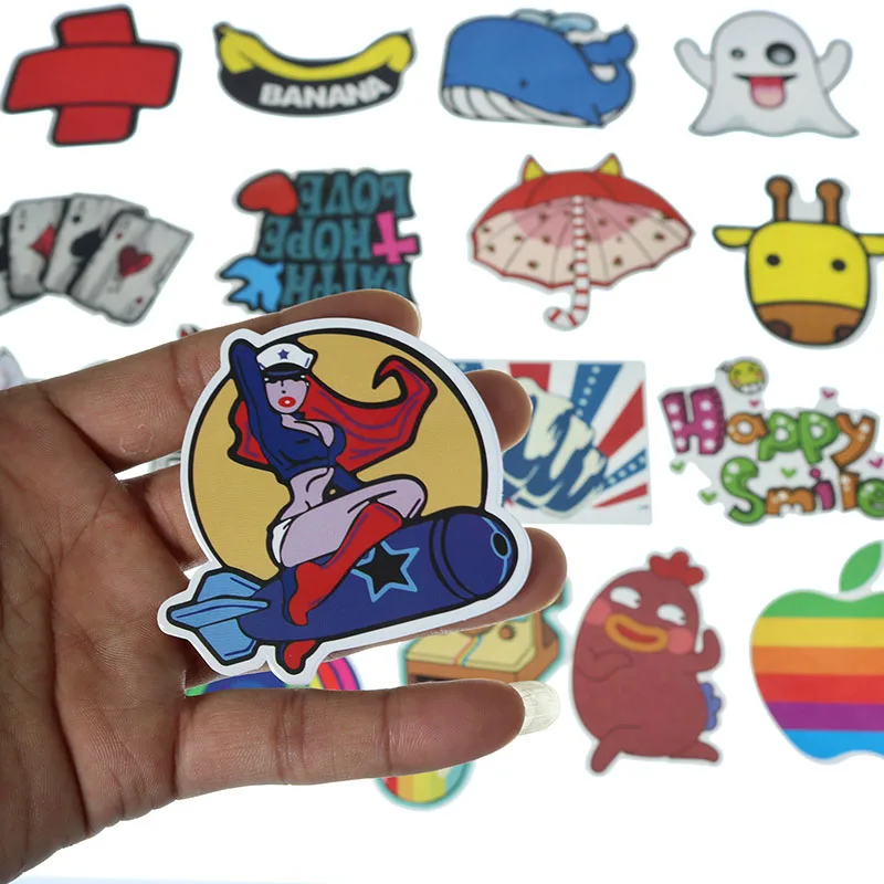 50 смешанных наклеек Смешные JDM детские игрушки наклейки DIY чемодан ноутбук