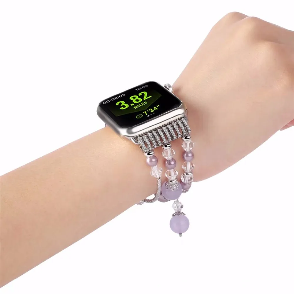 font b Luxury b font Ladies Watch Strap For Apple Watch Series 1 2 3
