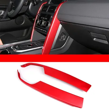 

For Land Rover Discovery Sport 2015 2016 Car Accessories Aluminium alloy Central Console Panel Cover Frame Trim