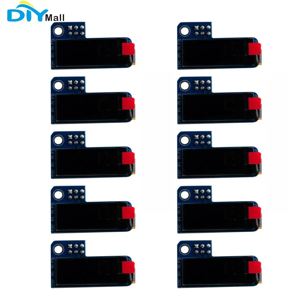 10 шт./лот PiOLED I2C 0 91 дюйма OLED 128x32 SSD1306 синий для RPI Raspberry Pi 1 B + 2 3 и Zero DIYmall|Модули умного