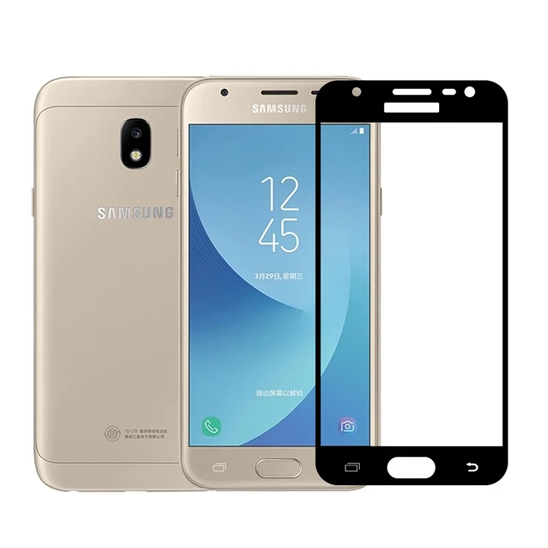 9H полное покрытие закаленное стекло для Samsung Galaxy J3 J330 J330F J330FN J330H Duos чехол для ЕС-версии защита экрана