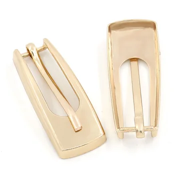 

100Pcs/lot Gold Plated Rectangle Buckles Clasps DIY Crafts Shoes Bags Accessory 5x1.9cm(2"x 6/8")