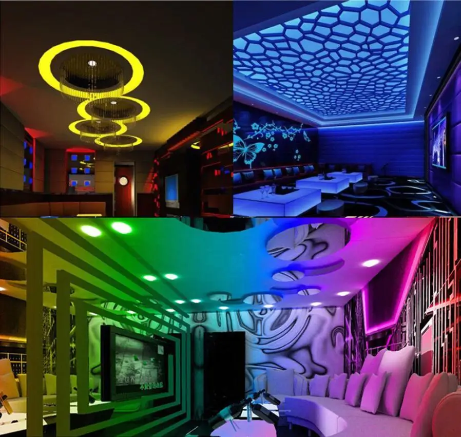 Home Decor LED light 1pcs 5M 3528 RGB Led SMD Flexible Light Strip Lamp decoration dec20in Glow