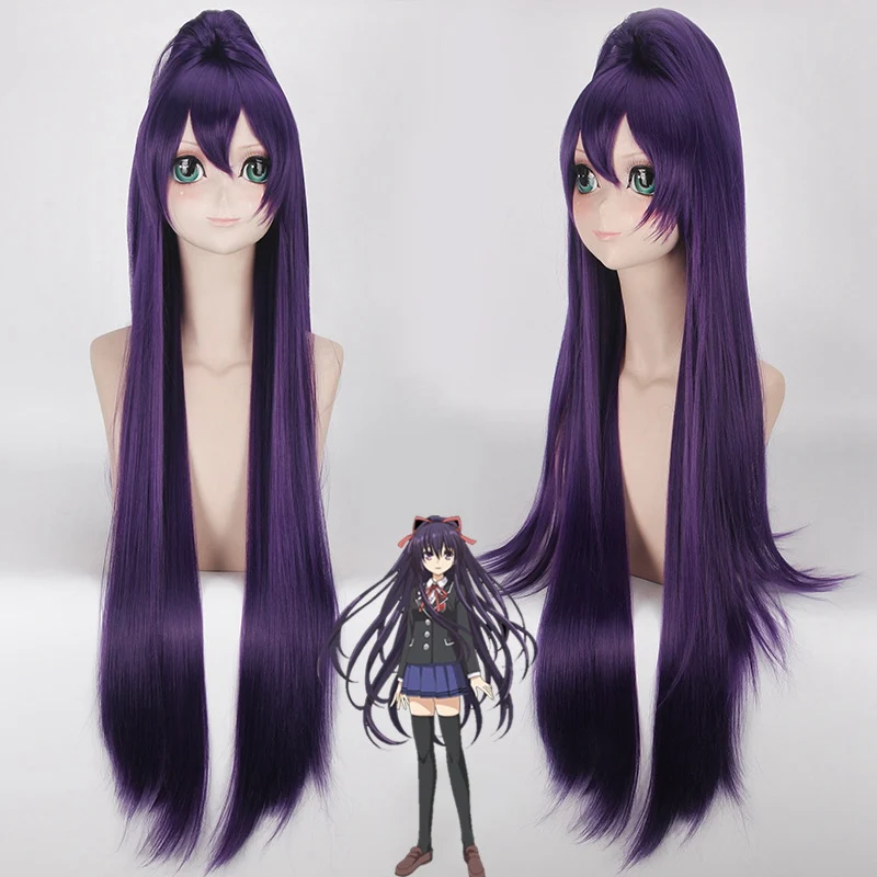Парик Yatogami Tohka женский прямой длиной 100 см аниме вечевечерние НКА с длинными