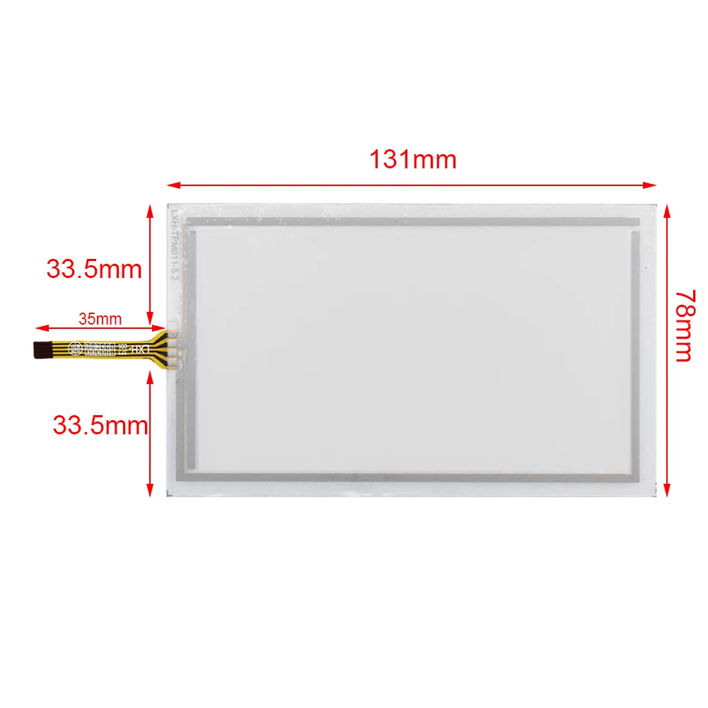 

For Applicable 6 Inch 4 Lines 131*78MM LG240128 Resistance Industrial Touch Screen Sensor Panel Repair Replacement