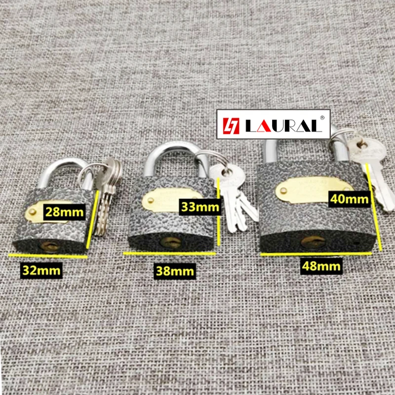 

Door Padlock Black Anti-Theft Lock Waterproof Rust-Proof Tamper-Proof Lock Home Small Dormitory Long Beam Lock