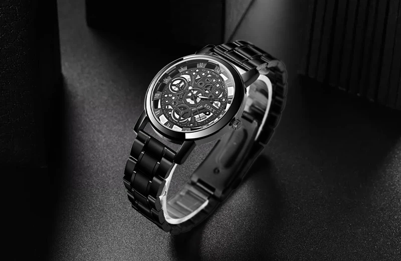 SOXY Relojes Hombre, мужские часы, скелет, Топ бренд, роскошные деловые часы, мужские часы из нержавеющей стали, relogio masculino saat