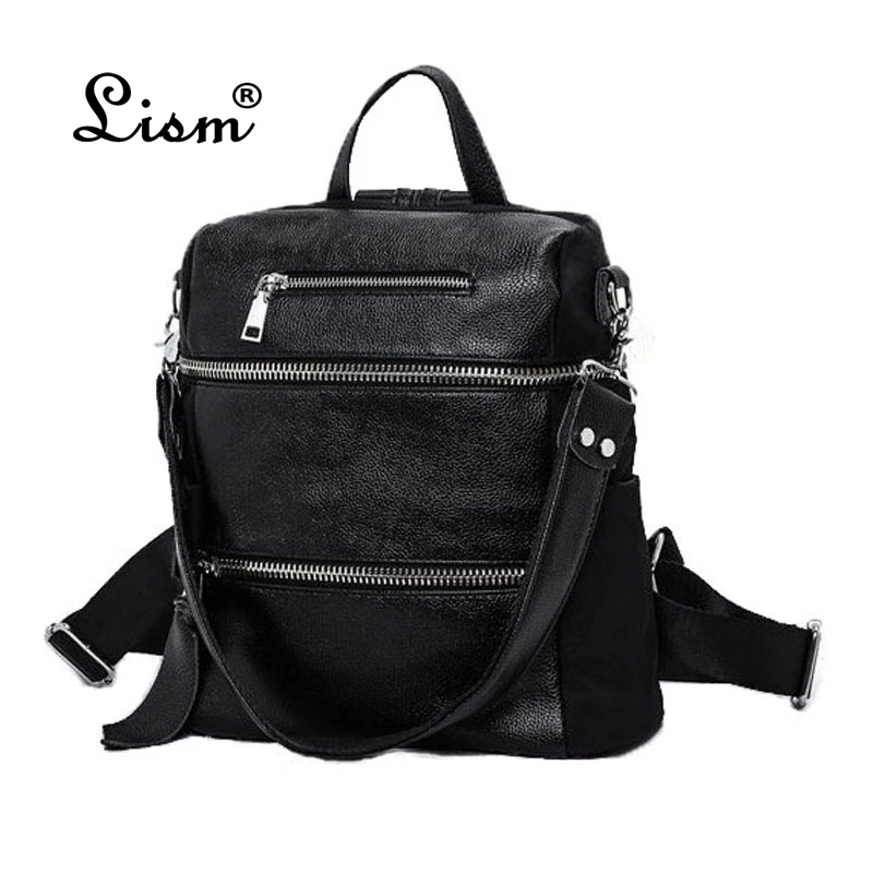 

Ladies new fashion high quality backpack leisure travel bag trend wild bag college style brand Lism bag
