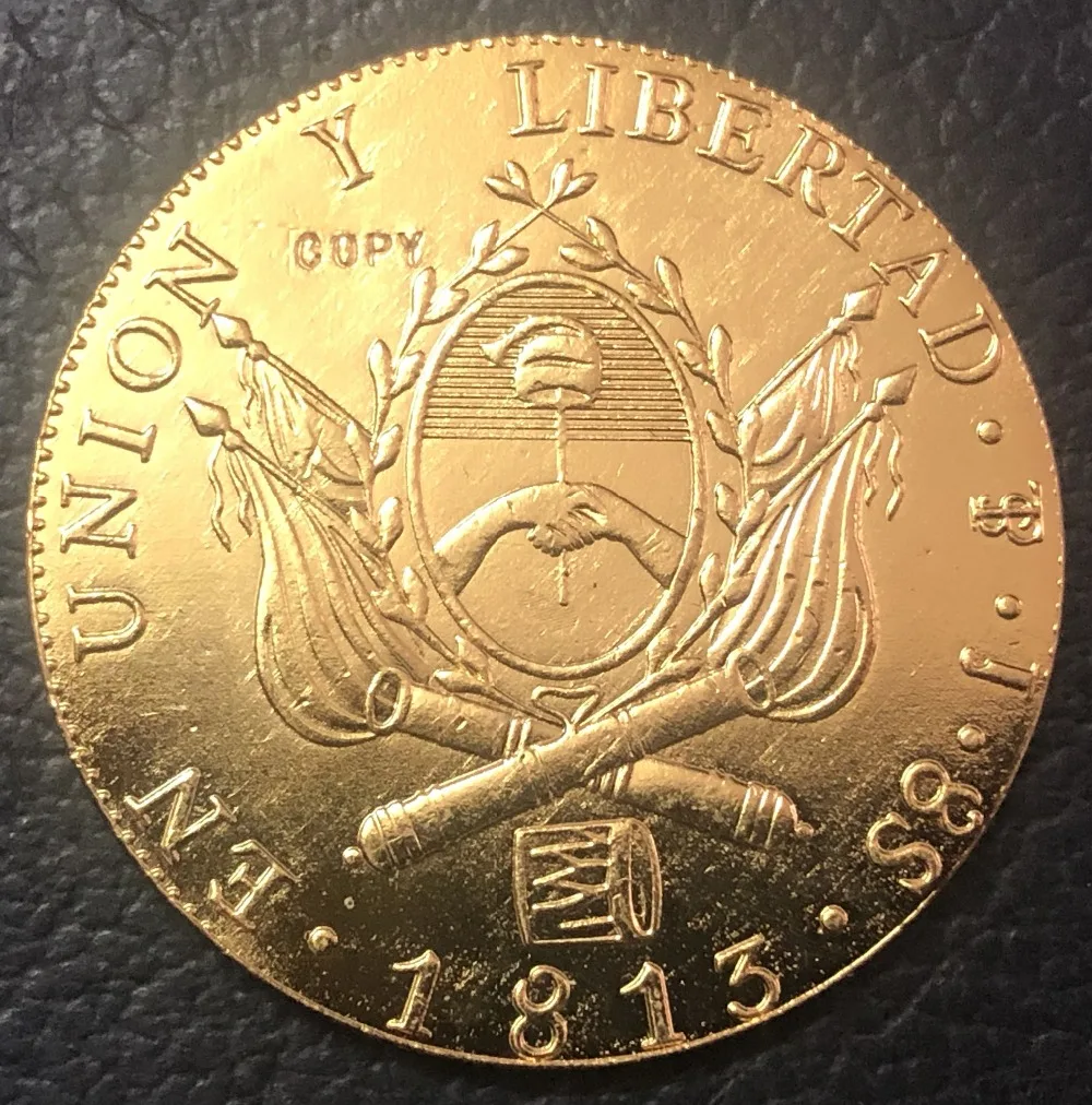 Золотая монета 1813 г. 8 Escudos Provincias дель Рио де ла Плата|Безвалютные монеты| |