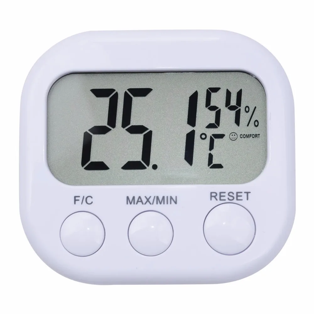 Mini Digital Thermometer Hygrometer Indoor LCD Display Thermo Hygrometers With Stand for home