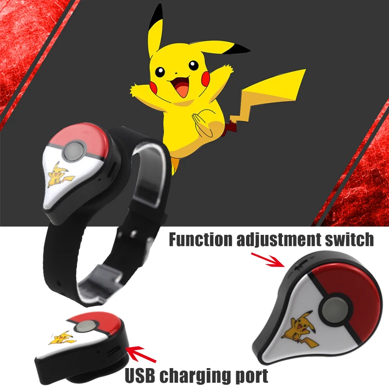 

2019 Newest Auto Catch Bluetooth Bracelet For Pokemon GO Plus with Rechargeable battery inside