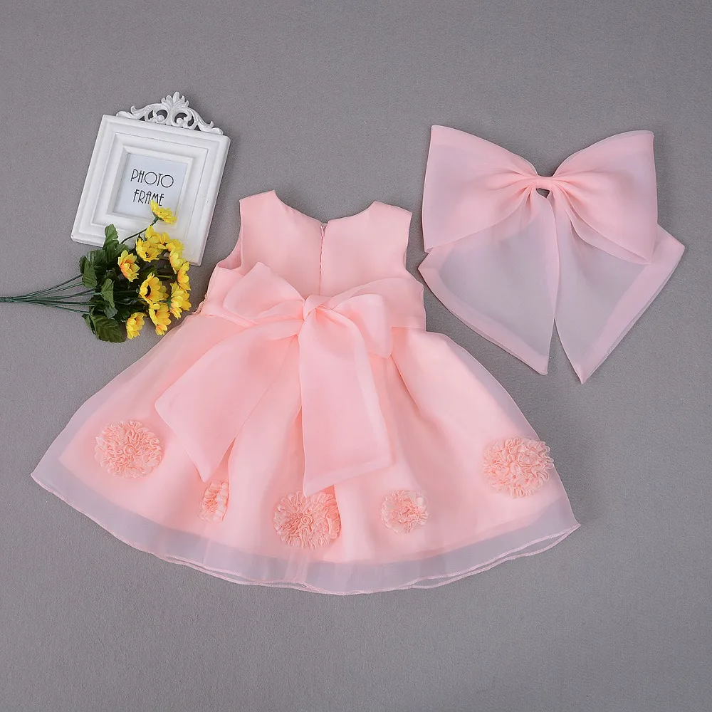 55-60 см, платье для маленьких девочек аксессуары для куклы Реборн, платье для маленькой принцессы одежда для малышей платье для крещения в розовом стиле
