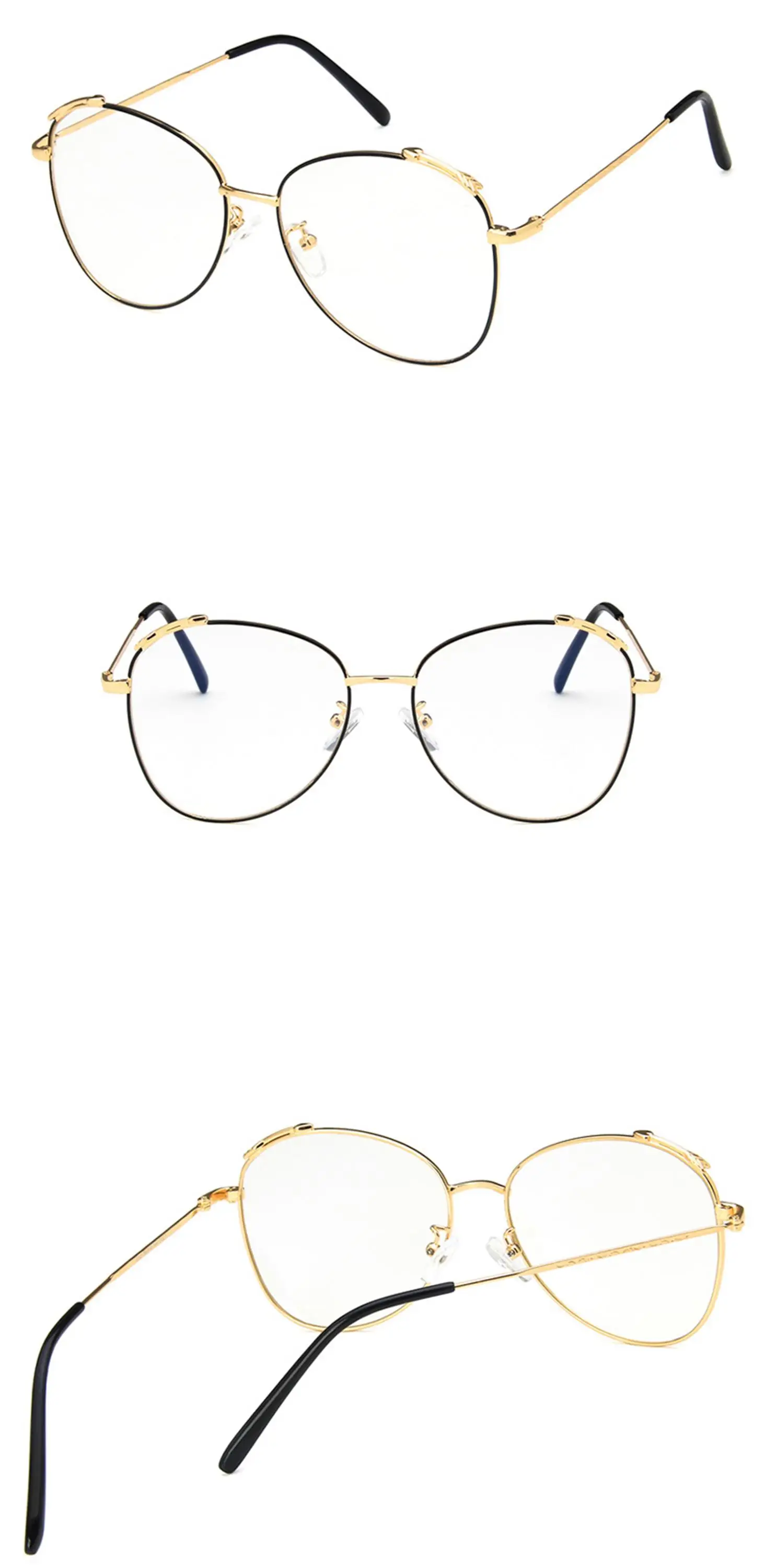 Распродажа сплав Gafas очки оправа для очков унисекс ретро Овальный полное украшение рецепт