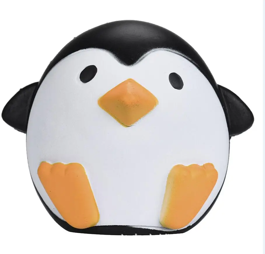 Hot Simulation Kawaii Soft Cute Penguin Pet Squishy Squeeze Toy Slow Rising for Children Relieves Stress Anxiety Attention - Color: boy penguin