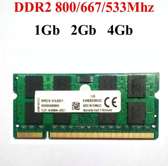 Memoria оперативной памяти DDR2 2Gb 4gb 1Gb DDR2 800 / 800Mhz PC2-6400 DDR2 1G 2G 4G / SODIMM DDR2 настольного RAM- гарантийный срок эксплуатации