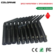 DHL хорошее качество 2,4 г Беспроводной DMX512 передатчик и приемник Беспроводной DMX консольный, DMX комплект