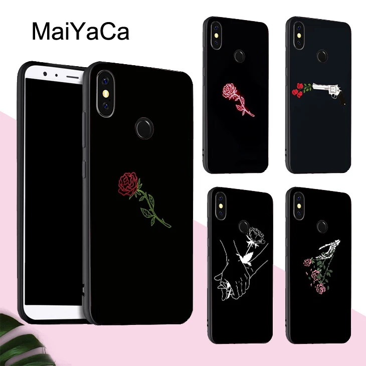 

MaiYaCa Abstract Aesthetic Rose Phone Case For Xiaomi Redmi Note 5 Plus Mi 8 Lite 9 6X Note 7 Case Redmi 4X 6A 6 Pro S2 Cover