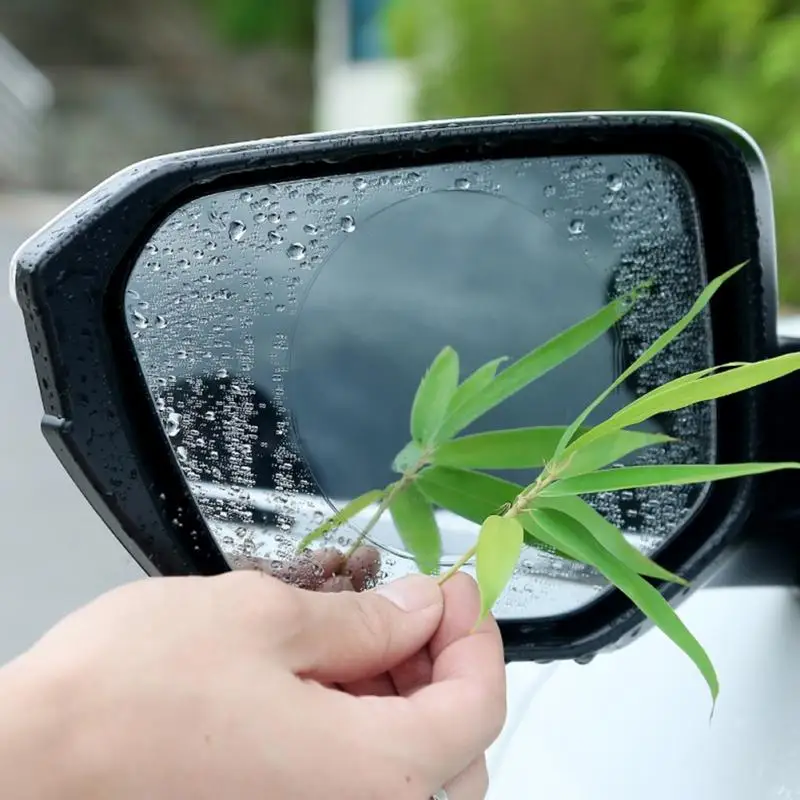 Непромокаемая Водонепроницаемая Универсальная автомобильная овальная защитная пленка зеркало заднего вида круглая