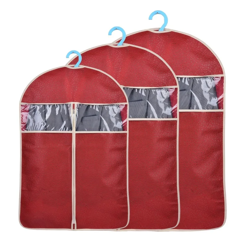 

Dust Cover with Zipper for Clothes Suit Jacket T-shirt Breathable Moth Proof Garment Storage Bag Dance Clothes Protection WA004