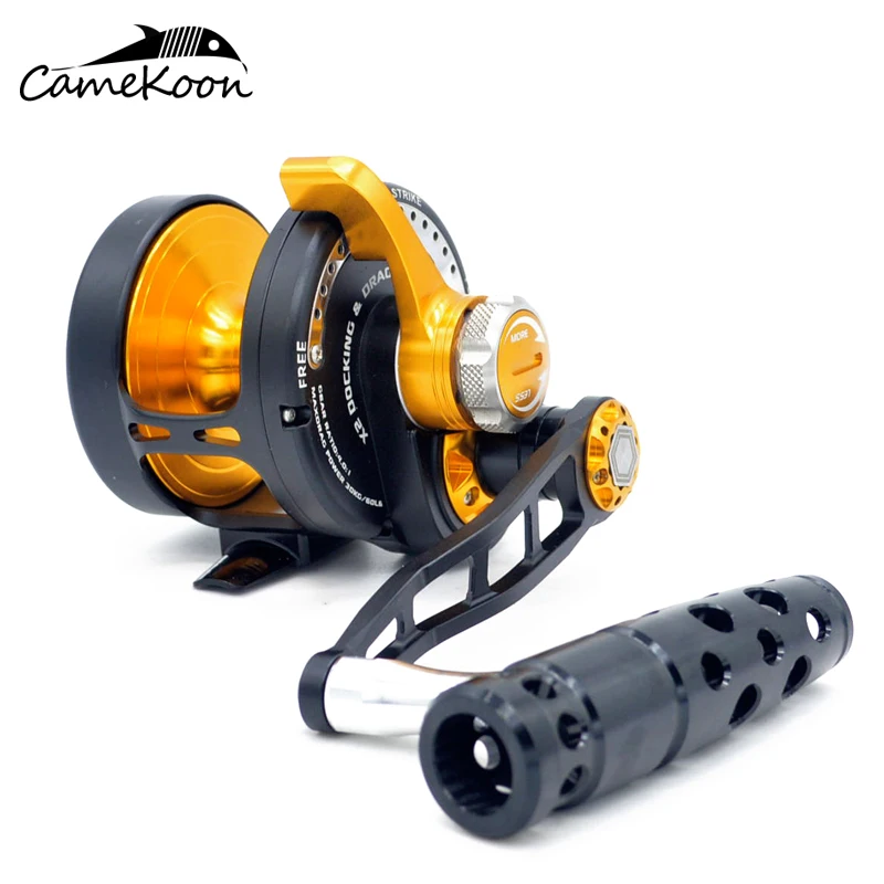 CAMEKOON All Metal Saltwater Fishing Reel Powerful Lever Drag CAMEKOON All Metal Saltwater Fishing Reel Powerful Lever Drag