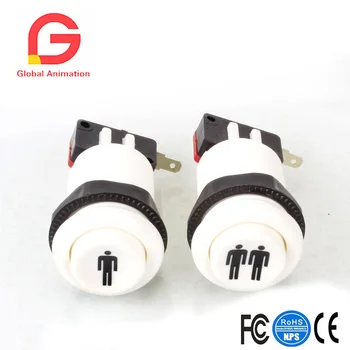 

Happ Style 1 Player / 2 Player Start & Home Push Buttons With Micro Switch For Arcade Machine Games Mame Jamma Parts