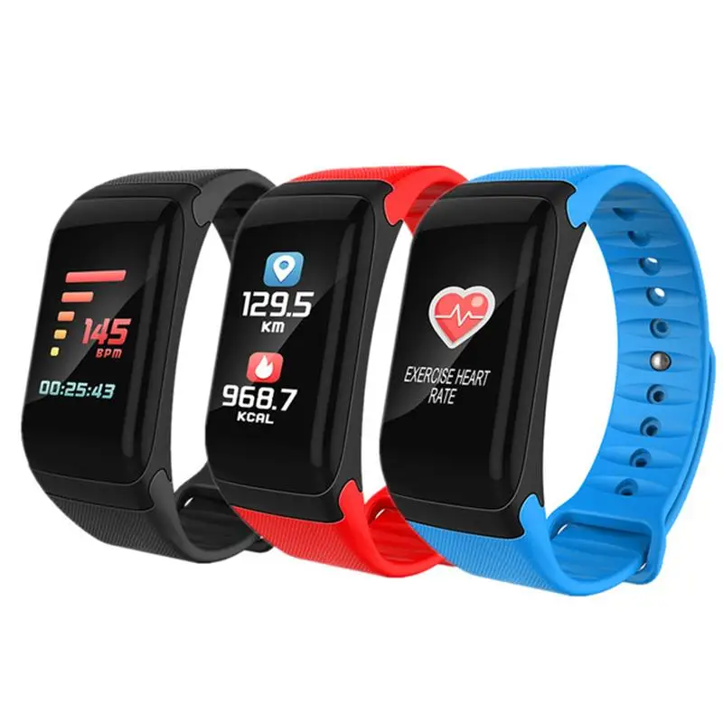 Smart Band F1 PLUS Blood Oxygen Blood Pressure Watches Waterproof