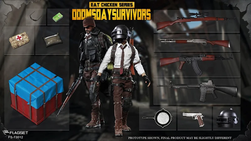  For collection GAME figure1/6 scale FLAGSET FS 73012 1:6 PUBG Doomsday survival sniper figure doll 