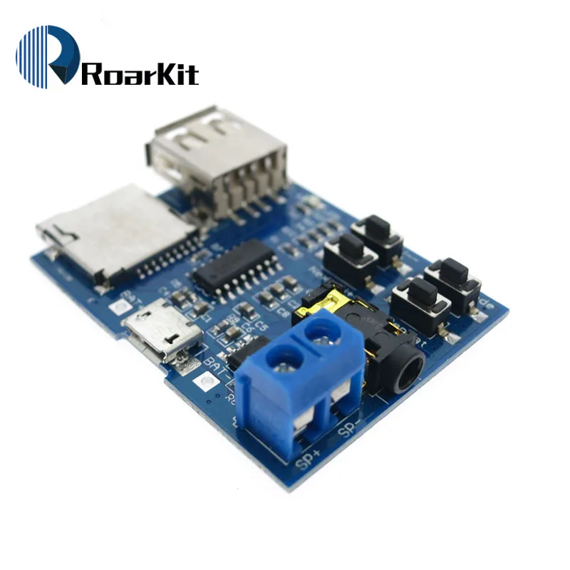 

Free Shipping TF card U disk MP3 Format decoder board module amplifier decoding audio Player