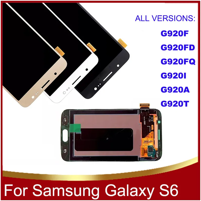 

ORIGINAL 5.1'' Replacement Mobile Phone LCDs S6 for SAMSUNG GALAXY S6 G920 SM-G920F Touch Screen Digitizer Assembly G920IG920A