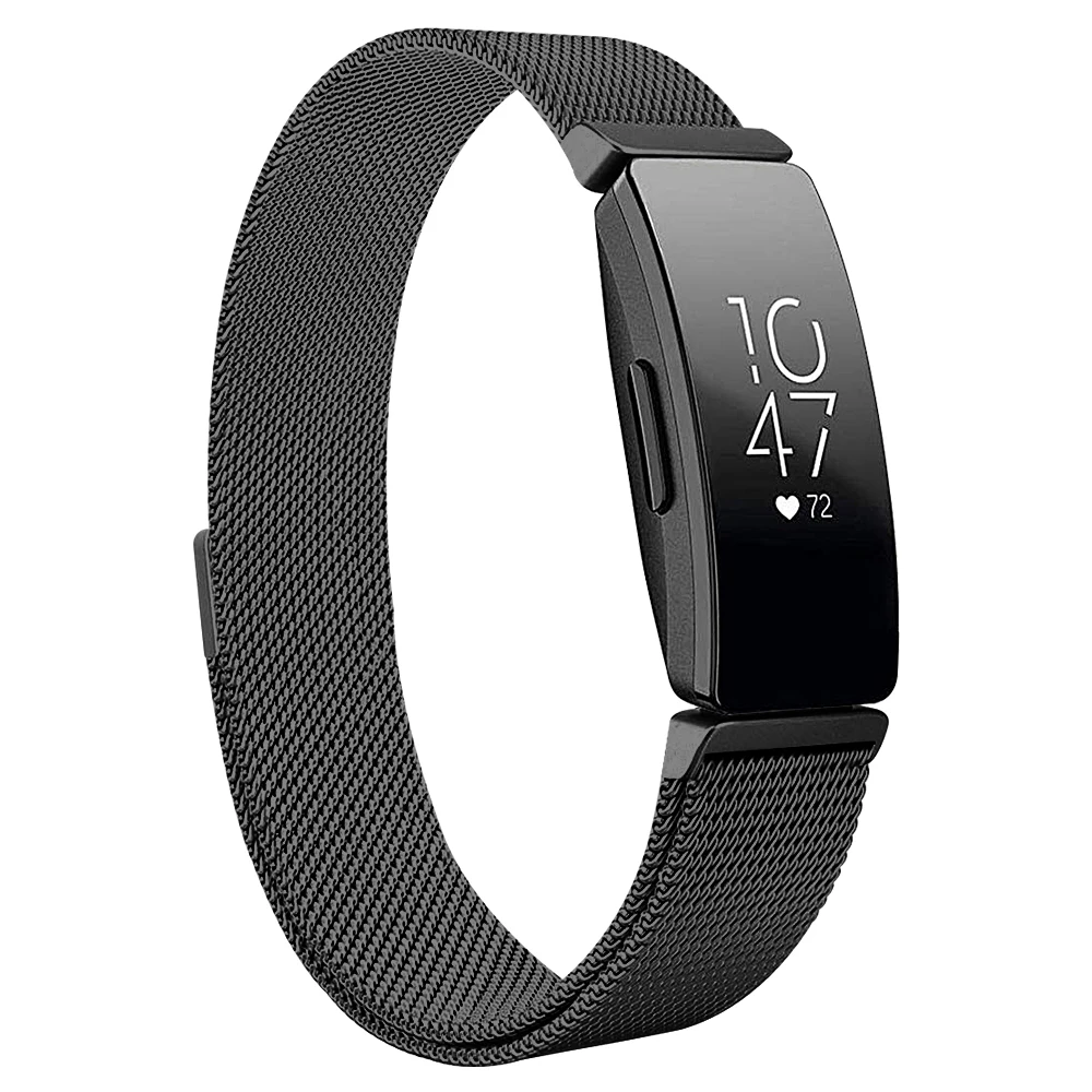 Joyozy для Fitbit Inspire HR Band Сменная сетка магнитный браслет из нержавеющей стали для наручных часов