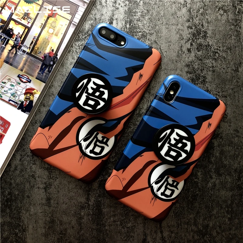 

soft silicon cover New Dragon Ball Super Son Goku case for iphone 6 S plus 7 7plus 8 8plus X XS XR MAX Balloon stent phone cases