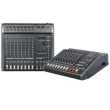 Mixing console recorder 48 V phantom power monitor AUX effect path 6-16 channel audio mixer USB comes with power amplifier MPX