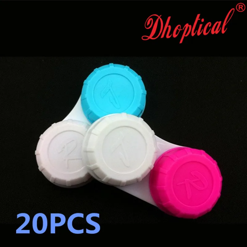 

20Pcs Contact lens case box blue red color cheaper price