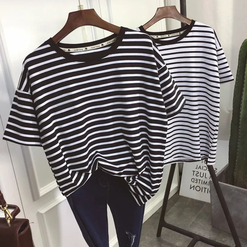 KOREAN STYLE STRIPED T-SHIRT (2 COLORS)