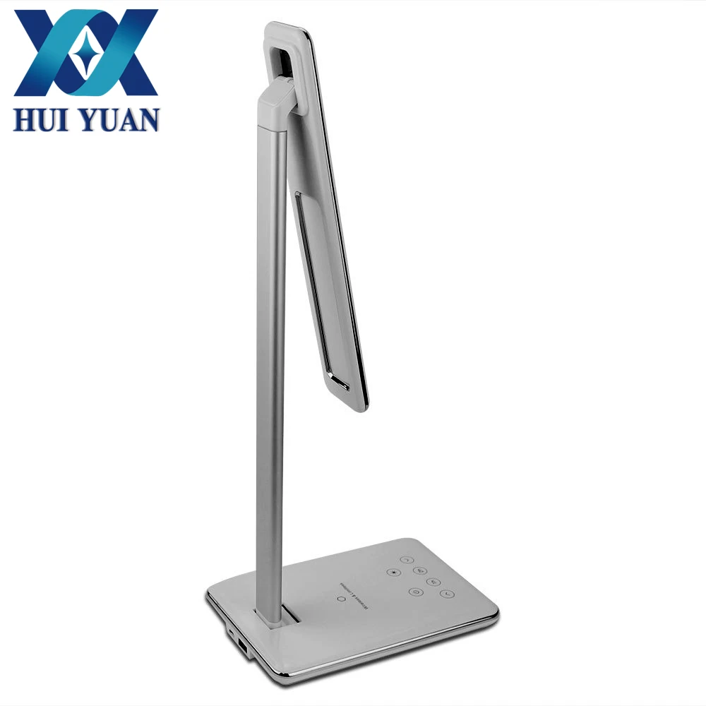 

Elegant Folding Design WD102 4 Light Color Temperature Folding Eye Protection LED Desk Table Lamp With Qi Wireless Charging USB