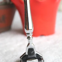 Франк бритья-3 слойное лезвие бритвы, Хромированная ручка+ бритва стенд(#43 держатель)# P12CR