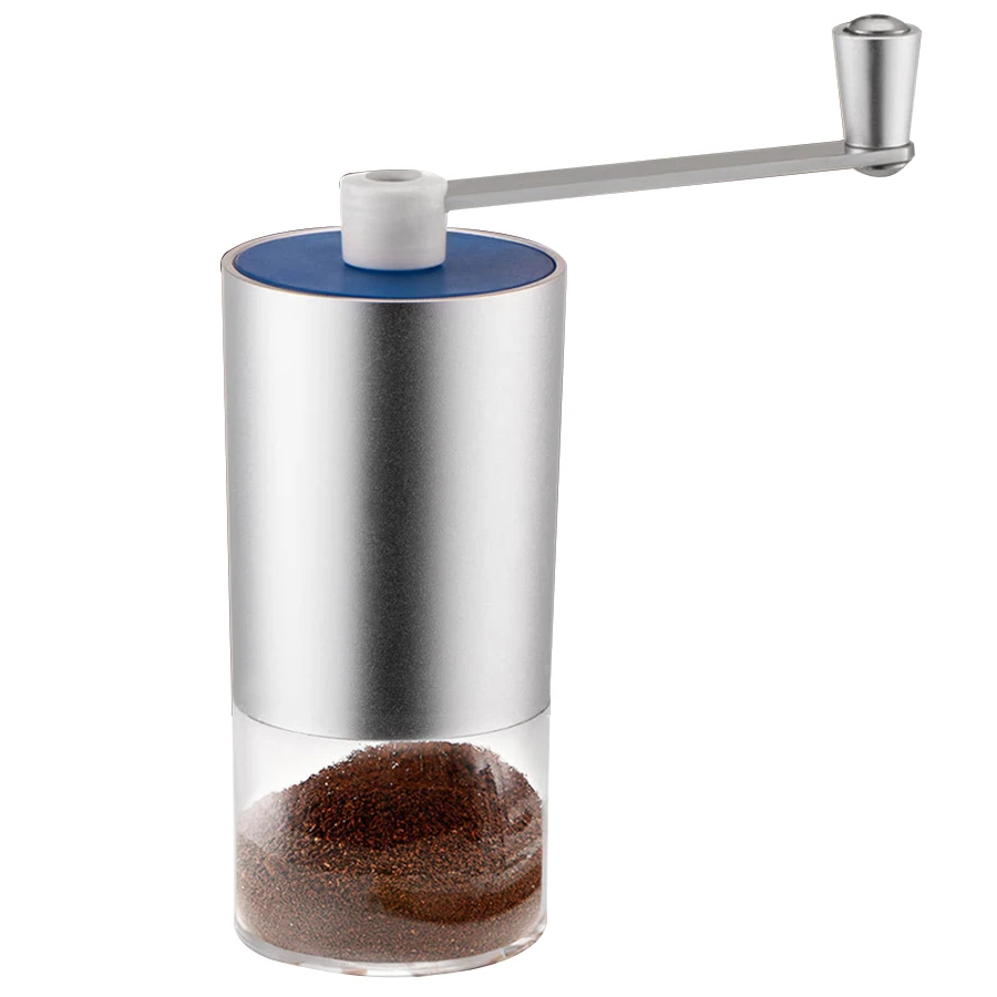 

Household Mini Coffee Maker Hand Manual Coffee Grinder Aluminum Durable Blender Mill Grinding For Coffee Beans and Herbs Dice