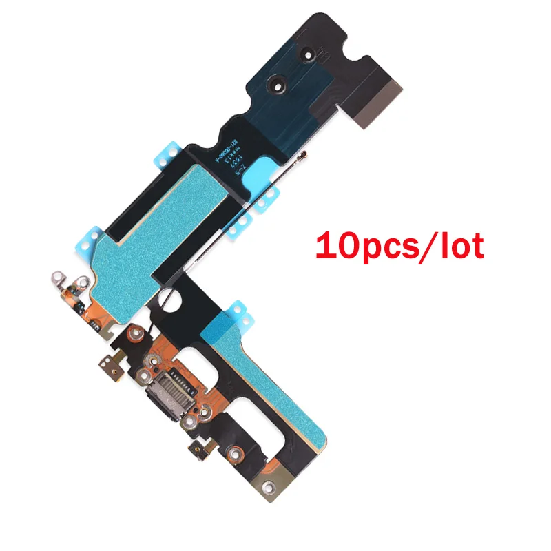 

10pcs/lot USB Charging Charger Port Dock Connector Flex Cable For iPhone 7 Plus 7G 4.7'' Audio Microphone Flex Replacement