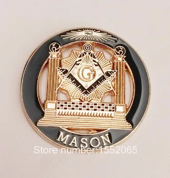 

FREE SHIPPING 10PCS 1" Double Column Masonic Lapel Pin With Butterfly Clutch On Backing