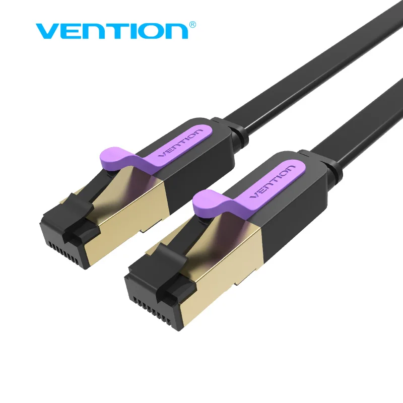 Vention Ethernet Cable RJ45 cat7 Lan Cable SSTP Network Cable 1M 2M 3m 5m 8m 10m 15M Cat 7 patch cord Cable for PC Router Laptop 1m 3m 5m 10m 15m ethernet cable cat7 lan network cable flat rj45 high speed patch stp gigabit cords xxm