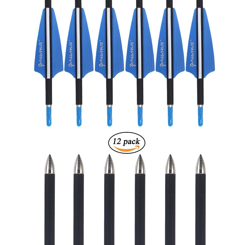 PANDARUS 28/30inch Archery Carbon Darts Arrows Spine 1200 safety Beginner's Target Practice For Compound Recuve Bow 6/12/24 PCS PANDARUS 28/30inch Archery Carbon Darts Arrows Spine 1200 safety Beginner's Target Practice For Compound Recuve Bow 6/12/24 PCS