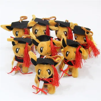

10 pcs/lot 10CM Anime Eevee Plush Doll Eievui Figure soft Stuffed Plush Toy High Quality kawaii pillow For Gifts