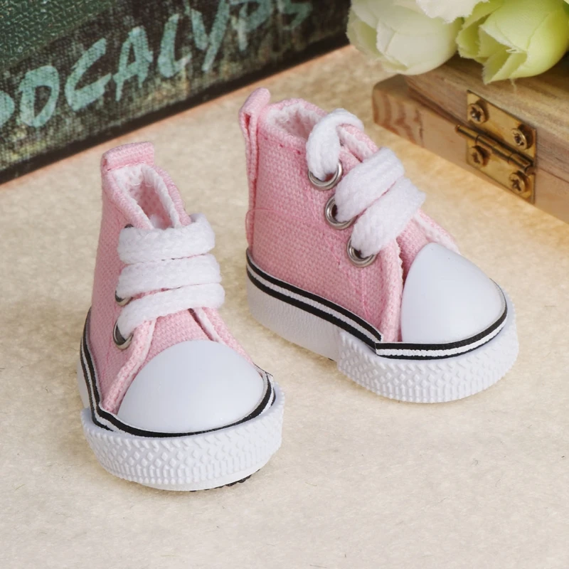 

5cm Doll Shoes Accessories Canvas Fashion Summer Toys Mini Sneakers Denim Boots