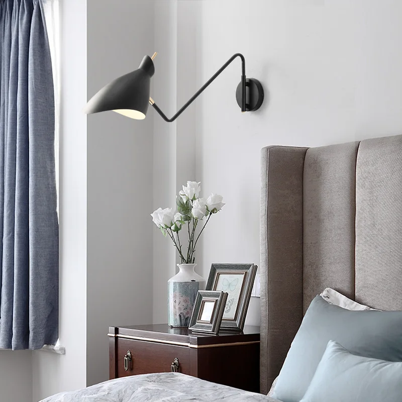 

Creative Rocker Wall Light Personality American Industrial Wall Lamp Minimalist Wall Lamp Hotel Model House Engineering Lighting